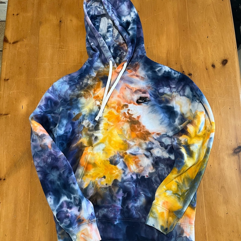 Custom Tye Dye Nike Sweatshirt
